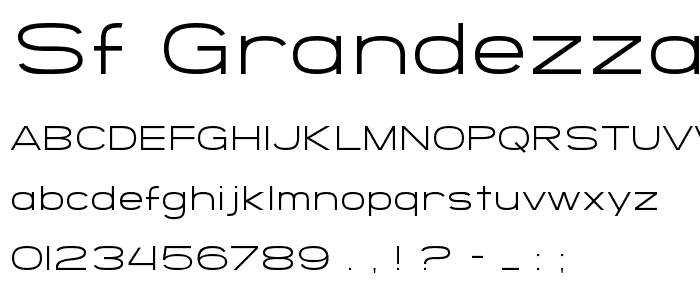 SF Grandezza Light font